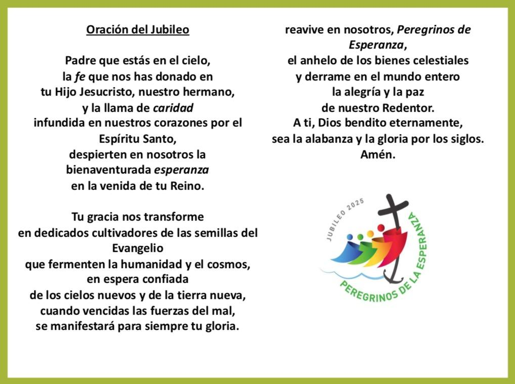 oracion del jubileo 2025