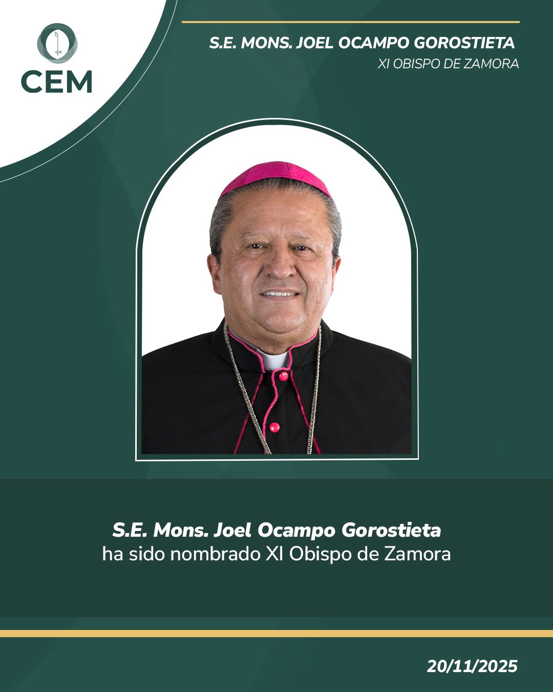 Mons. Joel Ocampo Gorostieta