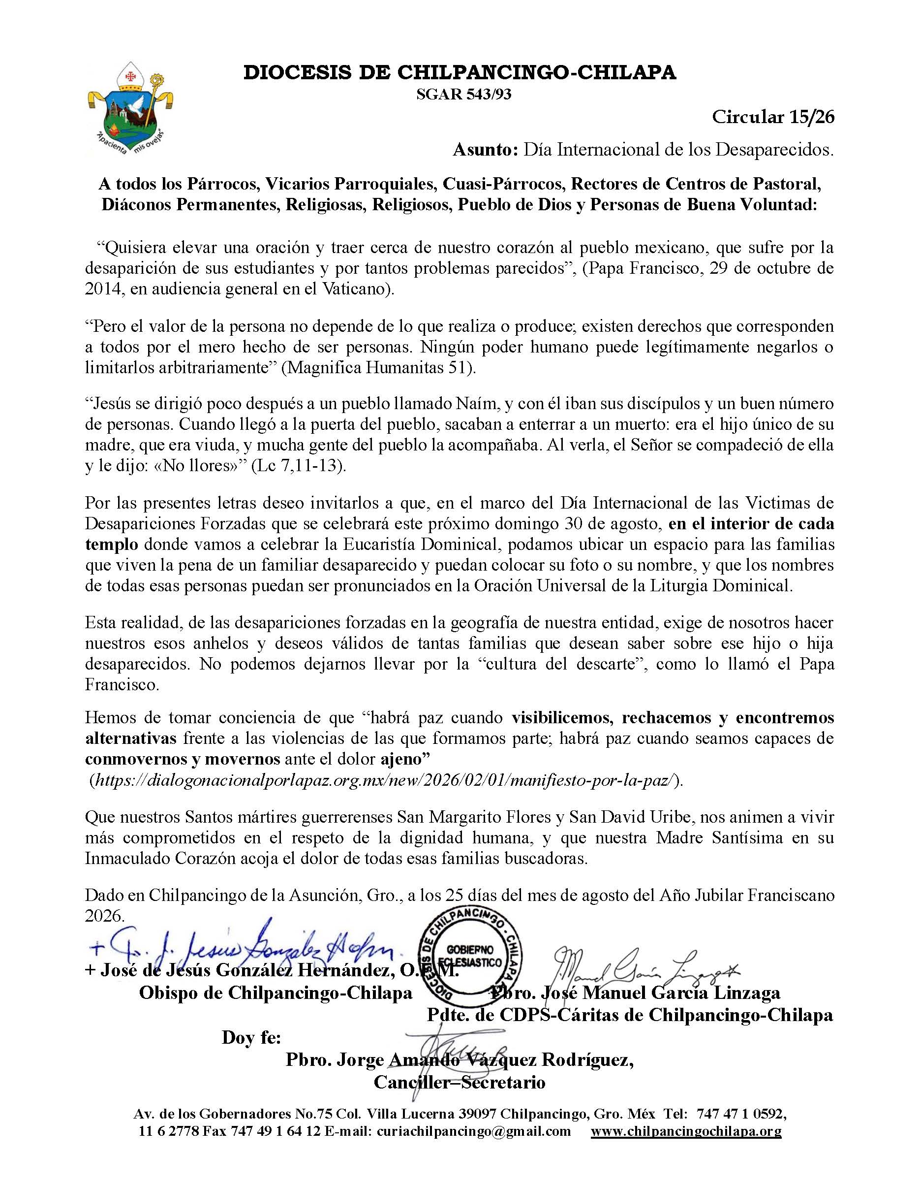 circular 15-26 dia internacional de la desaparicion forzosa